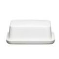 Ritzenhoff Breker Butterdose Skagen , Weiß , Keramik , Uni , 12x6.5x16 cm , Küchenzubehör, Vorratsbehälter, Butterdosen