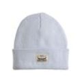 Beanie LEVI'S "WOMEN'S BACKPATCH BEANIE", Damen, blau (kentucky blau), Strick, Baumwolle, modisch, Mützen