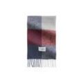 Wollschal MARC O'POLO DENIM "aus kuscheligem Alpakawolle-Mix", Damen, medium rot, Obermaterial: 40% Schurwolle, 40% Alpaka, 20% Polyamid, kariert, Modetücher