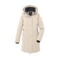 Parka "GW 93 WMN PRK", Damen, Gr. 36, grau (hellgrau), Oberstoff: 100% Polyester, Futter: 100% Polyester, Füllung: 100% Polyester, G.I.G.A. DX BY KILLTEC, sportlich, Jacken, wasserdicht, atmungsaktiv, 2-Wege-Reißverschluss