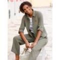 Langarmbluse CASUAL LOOKS, Damen, Gr. 36, grün (khaki), 100% Baumwolle, unifarben, Langarm, Blusen