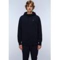 Hoodie NAPAPIJRI "BALIS", Herren, Gr. L, blau (blu marine), Obermaterial: 80% Baumwolle, 20% Polyester, normal, Rundhals, Bündchen, Sweatshirts Hoodie