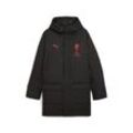 Parka PUMA "AC Milan Trainings-Winterjacke Herren", Herren, Gr. XS, rot (schwarz for all time rot), Obermaterial: 100% Polyester; Futter: 100% Polyester; Taschenfutter: 100% Polyester; Füllung: 100% Polyester, Jacken Parka