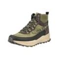 Schnürstiefelette NAPAPIJRI "Napapijri Stiefelette Leder/Textil", Damen, Gr. 41, grün, braun, Leder, Textil, Schuhe Schnürstiefelette