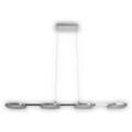 NÄVE LED Pendelleuchte "Beam", grau (chrom), 4, H: 150cm, 1 Stk., Leuchten, 4 Brennstellen, Höhe 150cm, Länge 100cm, warmweißes Licht
