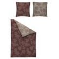 Wendebettwäsche IRISETTE "Glamour 8502", rot, B/L: 155cm x 200cm, 1 Stk., 1 Stk., Mako-Satin, B/L: 80cm x 80cm, 2 Stk., Mako-Satin, Obermaterial: 100% Baumwolle, Bettwäsche, Wendebettwäsche, edel und hochwertig