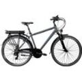 E-Bike ZÜNDAPP "Green 7.7 Herren" Gr. 48, grau (blau, grau), Elektrofahrräder, 48cm, 28 Zoll (71,12cm), Pedelec, Elektrofahrrad für Damen u. Herren