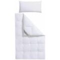 Daunenbettdecke + Kopfkissen BALETTE "Lena", weiß, B/L: 135cm x 200cm Anzahl Teile 1, B/L: 40cm x 80cm Anzahl Teile 1, Bezug: Baumwolle Füllung: Entendaune/-feder, warm, Bettdecken Bezug: 100% Baumwolle. Kopfkissen Bezug: 100% Baumwolle. Bettdecken Füllung: 50% Daunen, 50% Federn. Kopfkissen Füllung: 100% Federn, Bettwaren-Sets, In zwei Wärmeklassen, in Größe 135x200 cm & 155x220 cm erhältlich
