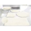 Badematte MY HOME "Rabbit Badematten, Badvorleger, Badezimmer Teppich" Gr. 1, beige (natur), H:30mm, Polyester, Badematten, Kaninchenfell-Haptik, Badteppich, rechteckig, rund & als 3-tlg. Set