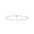 Kette ohne Anhänger ELLI "Choker Kugelkette ohne Anhänger 925 Silber", rosa (rosegold), Halsketten, Damen, 36, ohne Stein, Silber 925 (Sterlingsilber), L: 36
