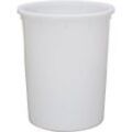 eurokraft basic Rundtonne, Volumen 200 l, ab 1 Stk, weiß