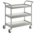 Allzweckwagen, 3 Etagen, Tragfähigkeit 250 kg, LxBxH 850 x 480 x 1000 mm, lichtgrau kaiserkraft