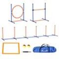 PawHut Hunde Agility Set Kunststoff, Oxfordstoff