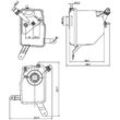 MAHLE Ausgleichsbehälter, Kühlmittel mit Kühlmittelstandsensor schwarz für BMW 17137519219 17137542986 7519219 CRT 205 000S