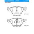 ATE Bremsbelagsatz, Scheibenbremse Ceramic vorne rechts links für BMW 34116858047 34116775310 34118847064 13.0470-7268.2
