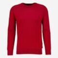 Roter Pullover mit Rundhalsausschnitt