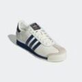 Sneaker ADIDAS ORIGINALS "SAMOA", Herren, Gr. 37, weiß (sanftes weiß, dunkelblau, gold metallic), Leder, Synthetik, Schuhe Sneaker