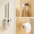 AquaCraft 200 Badaccessoire-Set 3 in 1 Wandmontage, chrom, Bürstengarnitur, Papierrollenhalter, Haken Bürstengarnitur, Papierrollenhalter, Haken