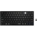 Tastatur Kensington Multi-Device Dual Wireless, kompakt, bis zu 3 Endgeräte, kabellos, Windows & Mac, B 310 x T 140 x H 35 mm, schwarz