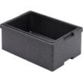 EPP-Isolierbox für Isolierbehälter, 23 l, mit Griffleiste, stapelbar, L 560 x B 360 x H 180 mm, schwarz