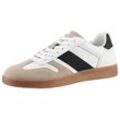 Sneaker ANISTON SHOES, Damen, Gr. 41, beige (weiß, beige, schwarz), Lederimitat, Schuhe Skaterschuh Sneaker low Retrosneaker, Freizeitschuh, Halbschuh, Schnürschuh - NEUE KOLLEKTION