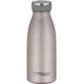 Isolierflasche THERMOCAFÉ "TC BOTTLE, aus doppelwandigem Edelstahl, spülmaschinenfest", rose mat, H:18cm, Edelstahl, Kunststoff, Silikon, Trinkflaschen, Isolierflasche, gummierter Drehverschluss, absolut dicht bei Kohlensäure
