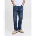 Loose-fit-Jeans JACK & JONES "JJICHRIS JJCLASSIC AM 440 NOOS", Herren, Gr. 28, Länge 32, blau (blau denim), Denim/Jeans, Obermaterial: 69% Baumwolle, 30% Lyocell (TENCEL™), 1% Elasthan, unifarben, relaxed fit knöchellang, Jeans