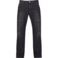 Bequeme Jeans 2Y STUDIOS "2Y Studios Herren 2Y Tapered Fit Jeans", Herren, Gr. 29, Normalgrößen, schwarz, 97% Baumwolle, 3% Elasthan, unifarben, normal, Jeans