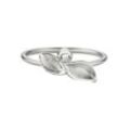 Fingerring BRUNO BANANI "Schmuck Geschenk Silber 925 Damenring Blatt" Gr. 53, silber (silberfarben, kristallweiß), Fingerringe, Damen, 53, Silber 925 (Sterlingsilber), 1,3mm, Fingerring, mit Zirkonia (synth.)