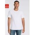 T-Shirt BOSS "5 Pack Authentic", Damen, Gr. L, weiß (weiß 100), Jersey, Obermaterial: 100% Baumwolle, clean, unifarben, Basic, normal, Rundhals, Shirts T-Shirt, Basic, Rundhals Sparpackung Set Logo