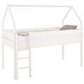 Kinderbett OTTO HOME "Alpi", weiß, B:98cm H:180cm L:208cm, Betten, Kinderbett, aus Kiefernholz, in einer Haus-Optik Form, Liegefläche 90x200 cm