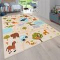 Kinderteppich PACO HOME "Bino 580", bunt (mehrfarbig), B:100cm H:4mm L:200cm, Polyester, Teppiche, Kinderteppich, Spielteppich, Motiv Straße & Autos, Kinderzimmer