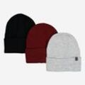 3er-Pack mehrfarbige Mützen