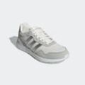 Sneaker ADIDAS SPORTSWEAR "RUN 60S 4.0", Gr. 36, chalk weiß, silber metallic, grau two, Leder, Textil, Schuhe Sneaker
