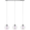 EGLO Hängeleuchte "ARISCANI 2 Pendellampe - Stahl - E27 - 3X60W - IP20", chrom, 3, H: 110cm, 1 Stk., Leuchten, Hängelampe, Deckenlampe, Wohnzimmer, Esszimmer, L76,5 x B16,5 x H110cm, Hängeleuchte