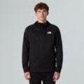 Fleecejacke THE NORTH FACE "M REAXION 2.0 HOODED FULL ZIP JACKET", Herren, Gr. L, tnf schwarz heather, Obermaterial: 100% Polyester, normal, Jacken Fleecejacke, für Sport und Freizeit, aus Polyester, mit Reißverschluss