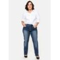 Große Größen: Gerade Jeans mit Shaping-Einsatz, blue Denim, Gr.100