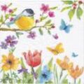 Papierservietten "Vogel Frühjahr", 33 x 33 cm, 20 Stück