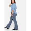Große Größen: Bootcut-Jeans in 5-Pocket-Form, mit Used-Effekten, blue Denim, Gr.100