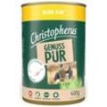 Christopherus Hund Dose - Huhn Pur 6 x 400g Hundefutter getreidefrei für sensible Hunde