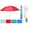 Sonnenschirm Ø 138 cm Strandschirm Schirm mit 3 Haken Strand Urlaub UV-Schutz