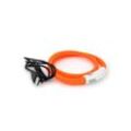 PRECORN Hunde-Halsband LED Silikon Hunde Leuchthalsband aufladbar per USB indiv. kürzbar