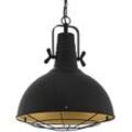 EGLO Pendelleuchte CANNINGTON, ohne Leuchtmittel, Hängelampe 38,5 cm, Hängeleuchte, Schwarz, Esstischlampe, E27, goldfarben|schwarz