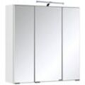 HELD MÖBEL Spiegelschrank Texas Spiegel Badmöbel Badschrank Badspiegel Bestseller mit 3 Türen, Breite 60cm, wahlweise mit LED, Badezimmerspiegelschrank, weiß