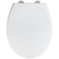 WENKO WC-Sitz Ikaria Weiß matt (1-St), aus Duroplast, mit Absenkautomatik, weiß