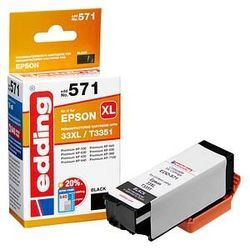 edding EDD-571 schwarz Druckerpatrone kompatibel zu EPSON 33XL / T3351XL