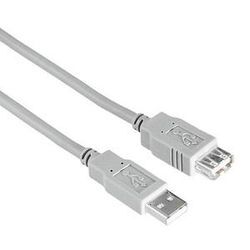 hama USB 2.0 A Kabel 3,0 m grau