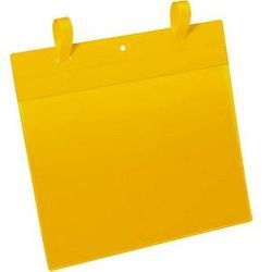 50 DURABLE Gitterboxtaschen gelb 31,1 x 44,2 cm