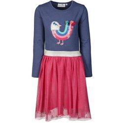 happy girls - Kleid COLORFUL BIRD mit Tüllrock in blau/pink, Gr.86