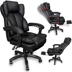 Trisens - Chefsessel Bürostuhl Gamingstuhl Schreibtischstuhl Racing Chair mit Fußstütze